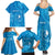 Personalised FSM Yap Family Matching Summer Maxi Dress and Hawaiian Shirt Ocean Floral Pattern