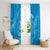 FSM Yap Window Curtain Ocean Floral Pattern