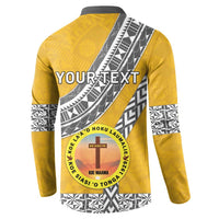 Personalised Anastasis College Button Sweatshirt Tonga Unique Style LT05 - Polynesian Pride