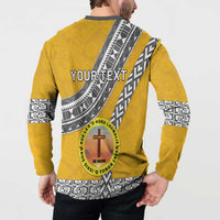 Personalised Anastasis College Button Sweatshirt Tonga Unique Style LT05 - Polynesian Pride