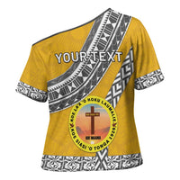 Personalised Anastasis College Cross Shoulder Shirt Tonga Unique Style LT05 - Polynesian Pride
