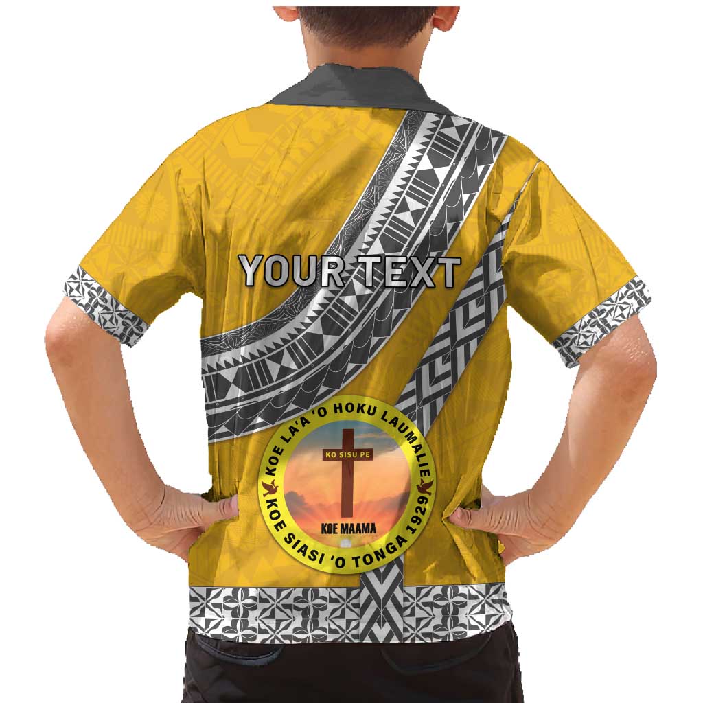 Personalised Anastasis College Family Matching Mermaid Dress and Hawaiian Shirt Tonga Unique Style - Polynesian Pride