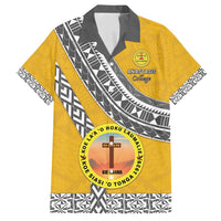 Personalised Anastasis College Family Matching Off Shoulder Short Dress and Hawaiian Shirt Tonga Unique Style - Polynesian Pride