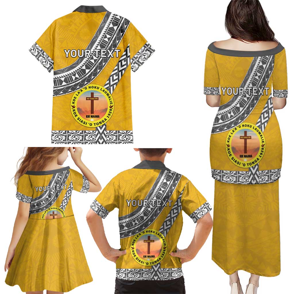 Personalised Anastasis College Family Matching Puletasi and Hawaiian Shirt Tonga Unique Style LT05 - Polynesian Pride