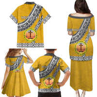 Personalised Anastasis College Family Matching Puletasi and Hawaiian Shirt Tonga Unique Style LT05 - Polynesian Pride