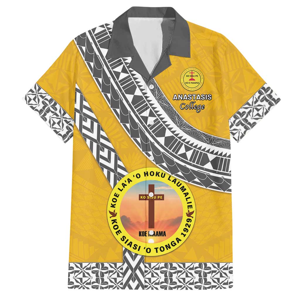 Personalised Anastasis College Hawaiian Shirt Tonga Unique Style LT05 Yellow - Polynesian Pride