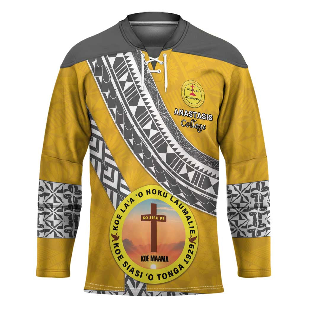Personalised Anastasis College Hockey Jersey Tonga Unique Style - Polynesian Pride