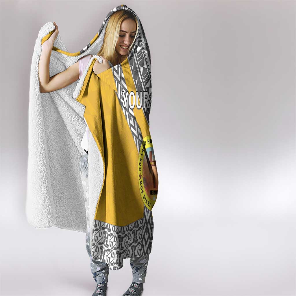 Personalised Anastasis College Hooded Blanket Tonga Unique Style LT05 - Polynesian Pride