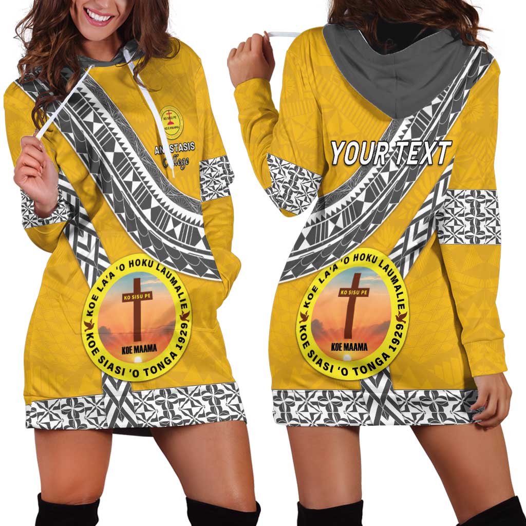 Personalised Anastasis College Hoodie Dress Tonga Unique Style - Polynesian Pride