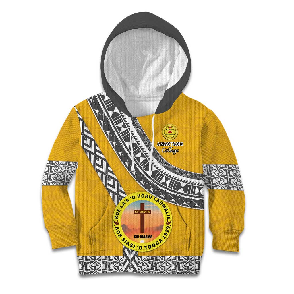 Personalised Anastasis College Kid Hoodie Tonga Unique Style - Polynesian Pride