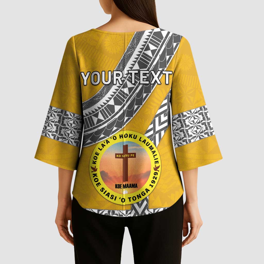 Personalised Anastasis College Kimono Sleeve Blouse Tonga Unique Style LT05 - Polynesian Pride