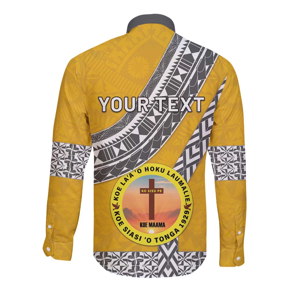 Personalised Anastasis College Long Sleeve Button Shirt Tonga Unique Style LT05 - Polynesian Pride