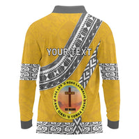 Personalised Anastasis College Long Sleeve Polo Shirt Tonga Unique Style LT05 - Polynesian Pride