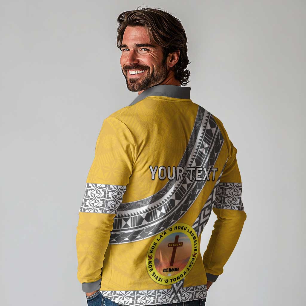 Personalised Anastasis College Long Sleeve Polo Shirt Tonga Unique Style LT05 - Polynesian Pride