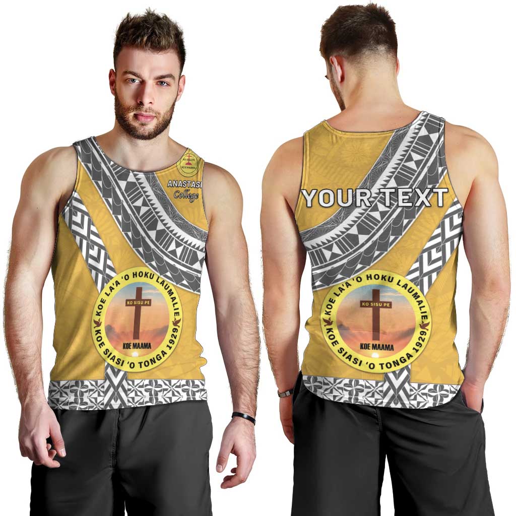 Personalised Anastasis College Men Tank Top Tonga Unique Style LT05 - Polynesian Pride
