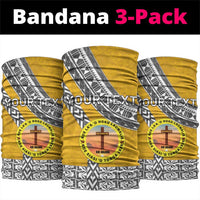 Personalised Anastasis College Neck Gaiter Tonga Unique Style LT05 package One Size: 25*50cm Yellow - Polynesian Pride