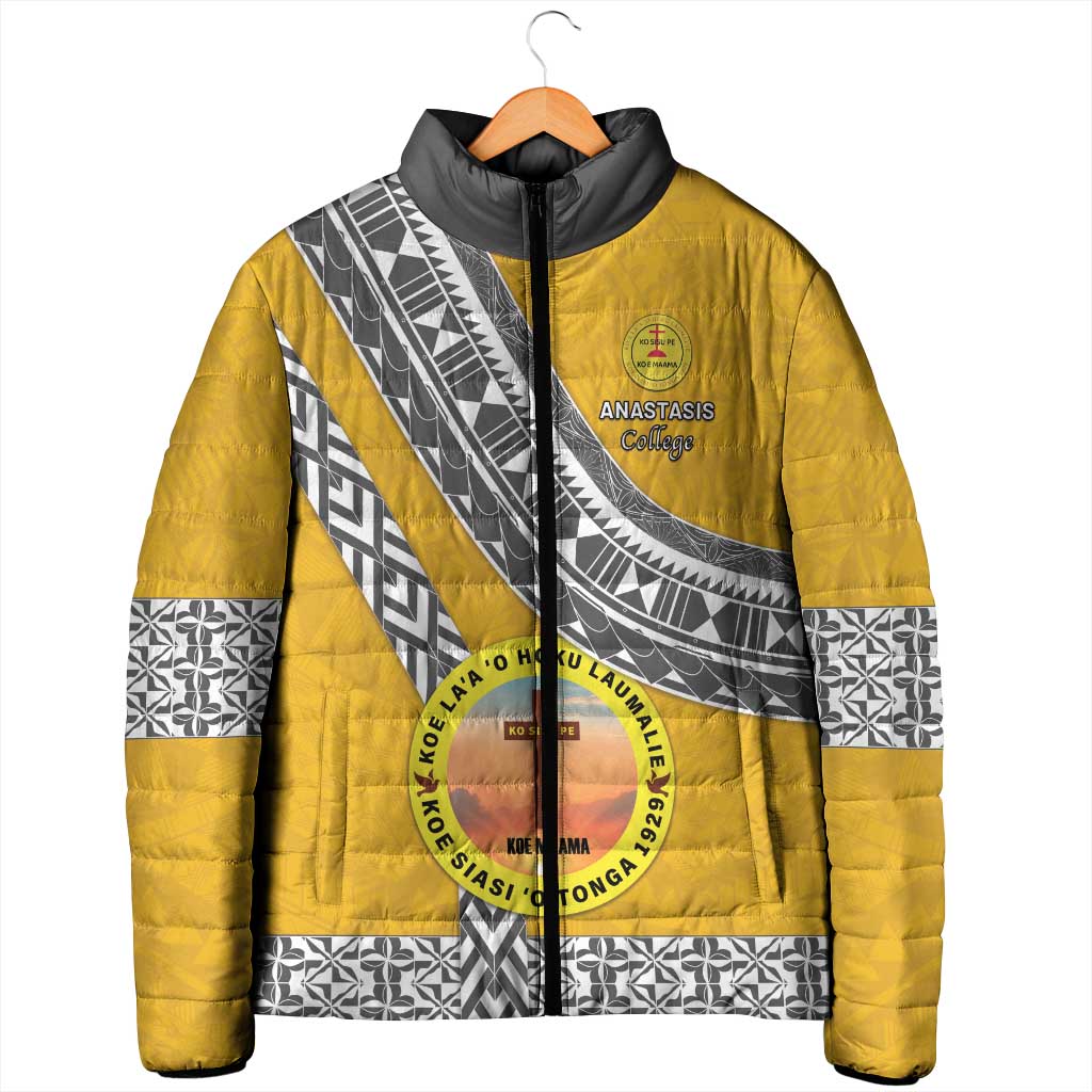 Personalised Anastasis College Padded Jacket Tonga Unique Style LT05 - Polynesian Pride