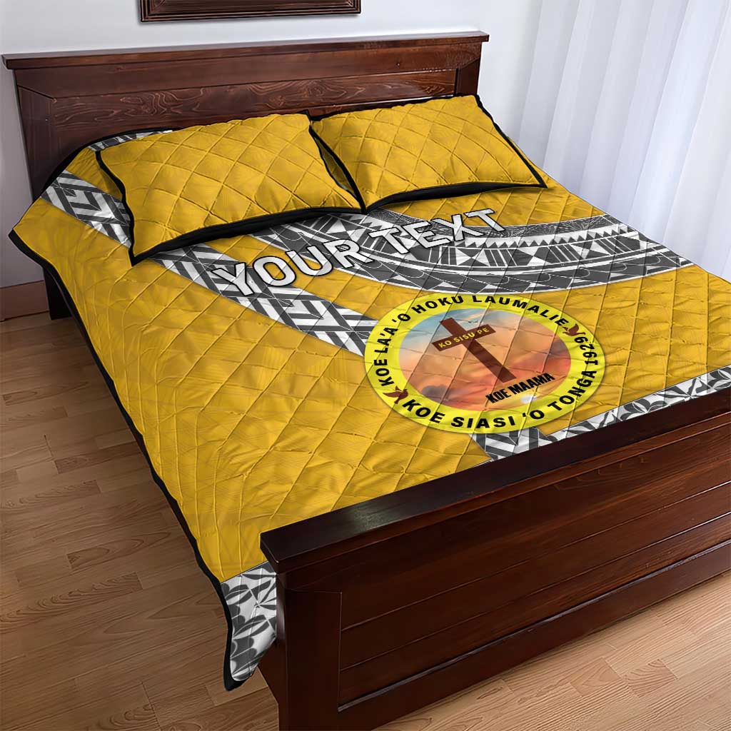 Personalised Anastasis College Quilt Bed Set Tonga Unique Style - Polynesian Pride