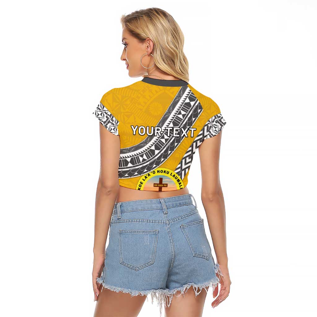 Personalised Anastasis College Raglan Cropped T Shirt Tonga Unique Style LT05 - Polynesian Pride