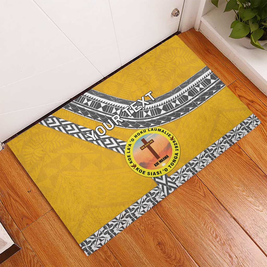 Personalised Anastasis College Rubber Doormat Tonga Unique Style LT05 - Polynesian Pride
