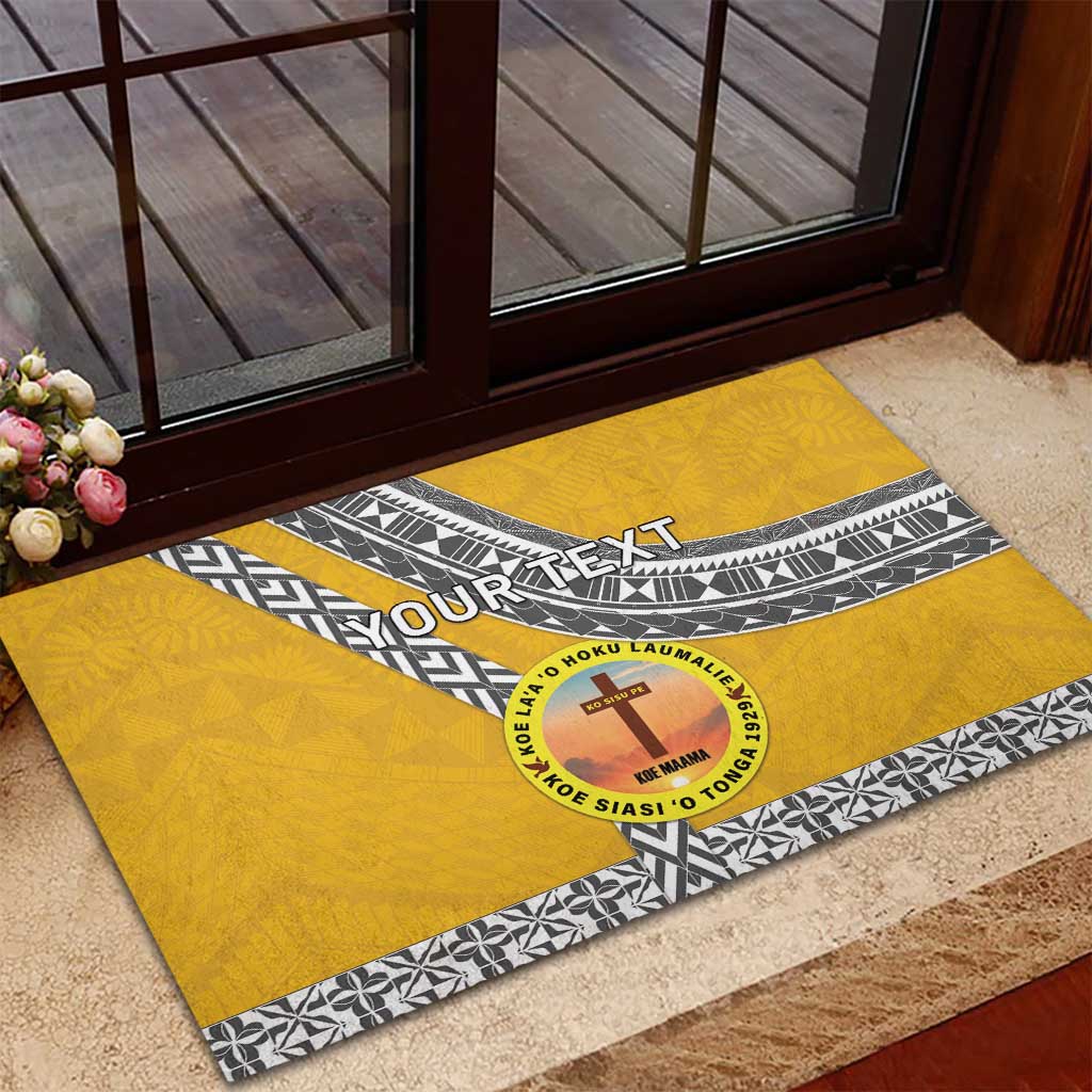 Personalised Anastasis College Rubber Doormat Tonga Unique Style LT05 - Polynesian Pride