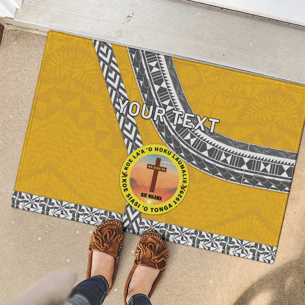Personalised Anastasis College Rubber Doormat Tonga Unique Style LT05 - Polynesian Pride