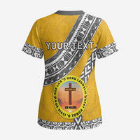 Personalised Anastasis College Scrub Top Tonga Unique Style LT05 - Polynesian Pride