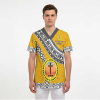 Personalised Anastasis College Scrub Top Tonga Unique Style LT05 - Polynesian Pride