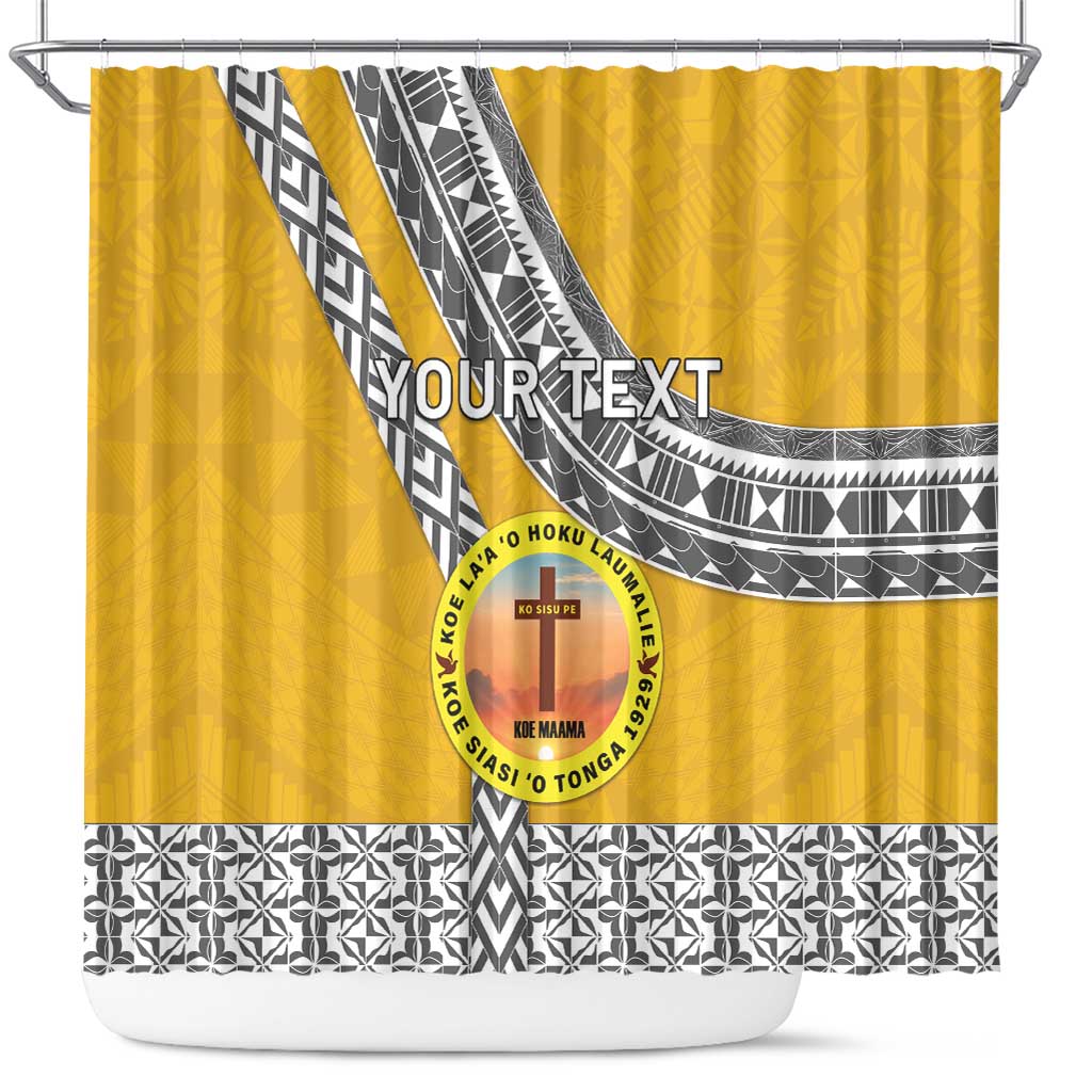 Personalised Anastasis College Shower Curtain Tonga Unique Style - Polynesian Pride