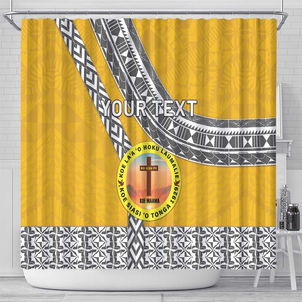 Personalised Anastasis College Shower Curtain Tonga Unique Style - Polynesian Pride