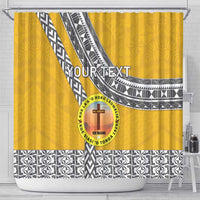 Personalised Anastasis College Shower Curtain Tonga Unique Style - Polynesian Pride