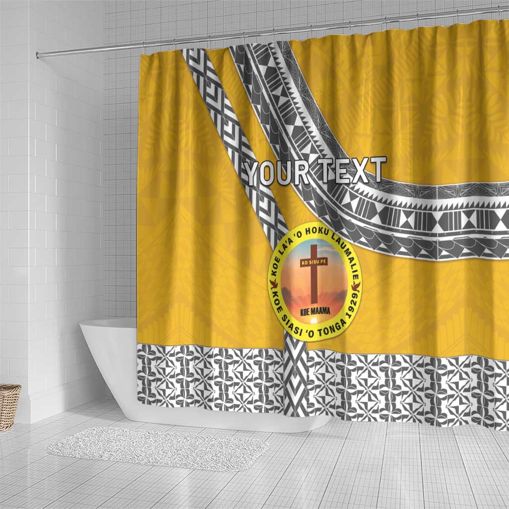 Personalised Anastasis College Shower Curtain Tonga Unique Style - Polynesian Pride