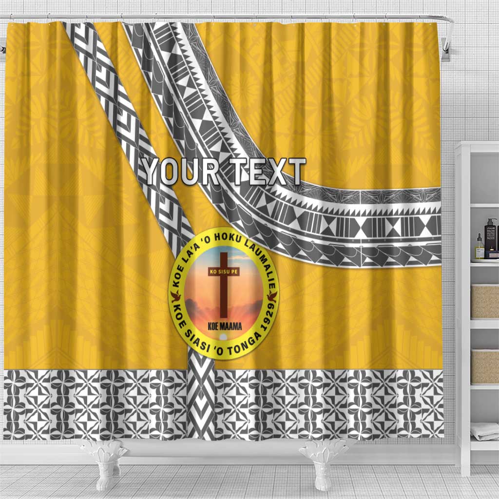 Personalised Anastasis College Shower Curtain Tonga Unique Style - Polynesian Pride