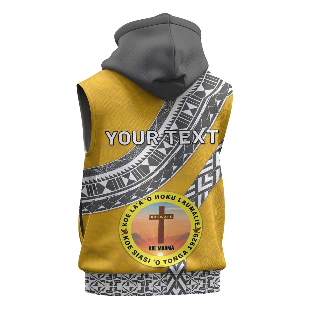 Personalised Anastasis College Sleeveless Hoodie Tonga Unique Style - Polynesian Pride