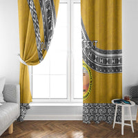 Personalised Anastasis College Window Curtain Tonga Unique Style - Polynesian Pride