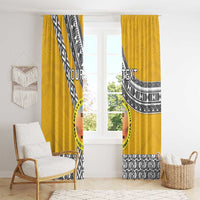 Personalised Anastasis College Window Curtain Tonga Unique Style - Polynesian Pride