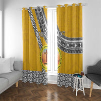 Personalised Anastasis College Window Curtain Tonga Unique Style - Polynesian Pride