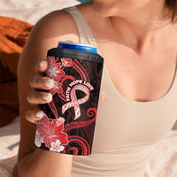 Heart Health Awareness 4 in 1 Can Cooler Tumbler Warrior Wears Red Polynesian Style LT05 - Polynesian Pride