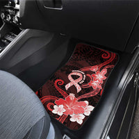 Heart Health Awareness Car Mats Warrior Wears Red Polynesian Style LT05 - Polynesian Pride