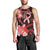 Heart Health Awareness Men Tank Top Warrior Wears Red Polynesian Style