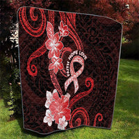 Heart Health Awareness Quilt Warrior Wears Red Polynesian Style
