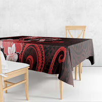 Heart Health Awareness Tablecloth Warrior Wears Red Polynesian Style LT05 - Polynesian Pride