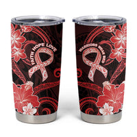 Heart Health Awareness Tumbler Cup Warrior Wears Red Polynesian Style LT05 Red - Polynesian Pride