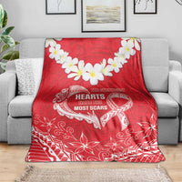 Heart Health Awareness Blanket Polynesian Red Ribbon LT05 - Polynesian Pride