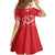 Heart Health Awareness Family Matching Long Sleeve Bodycon Dress and Hawaiian Shirt Polynesian Red Ribbon