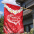 Heart Health Awareness Garden Flag Polynesian Red Ribbon