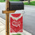 Heart Health Awareness Garden Flag Polynesian Red Ribbon