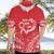 Heart Health Awareness Hawaiian Shirt Polynesian Red Ribbon