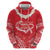 Heart Health Awareness Hoodie Polynesian Red Ribbon