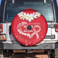 Heart Health Awareness Spare Tire Cover Polynesian Red Ribbon LT05 Red - Polynesian Pride